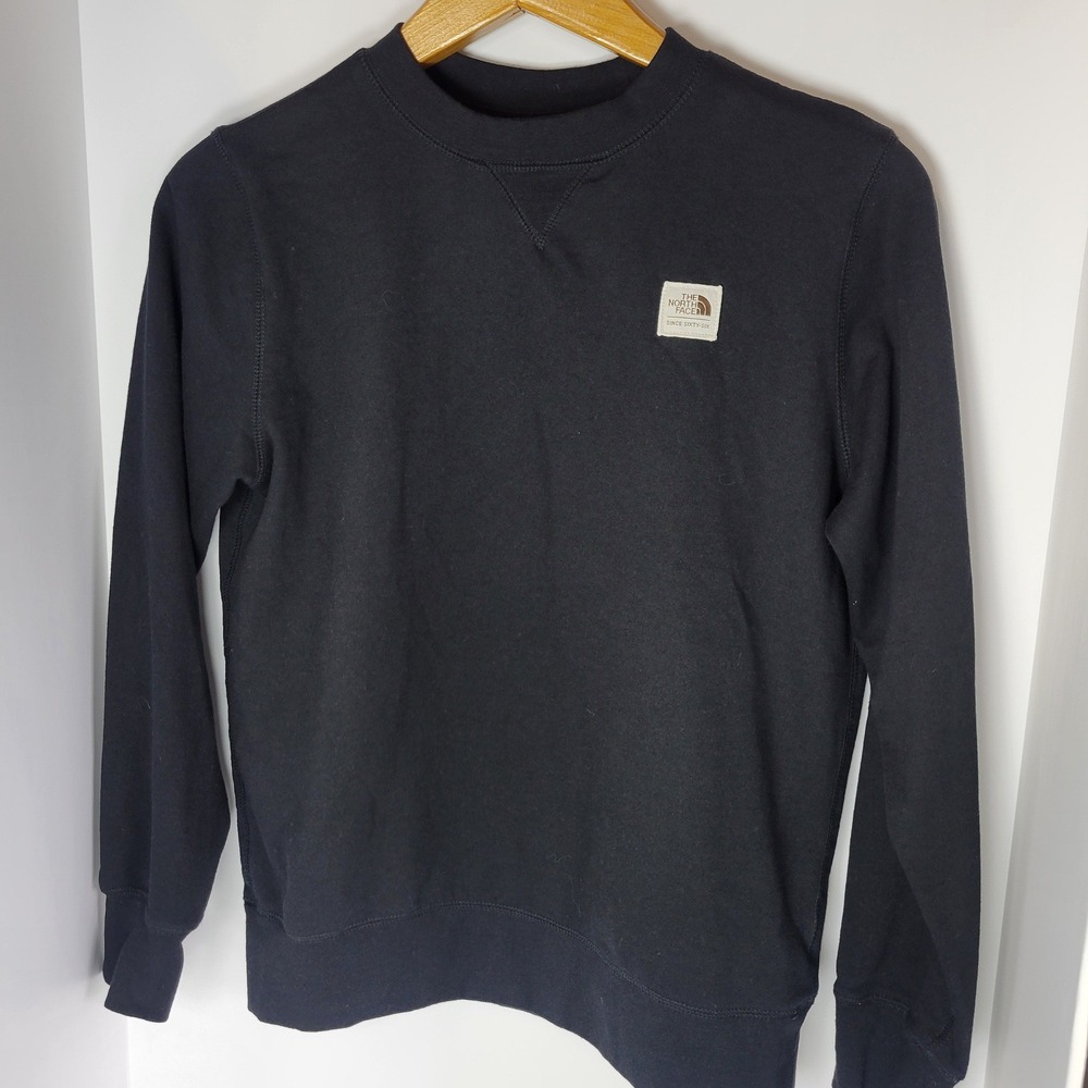 The North Face Womens Circular Design Crewneck Sweatshirt Black Small NF0A7UNH